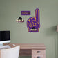 Prairie View A&M Panthers: Foam Finger - Officially Licensed NCAA Removable Adhesive Decal