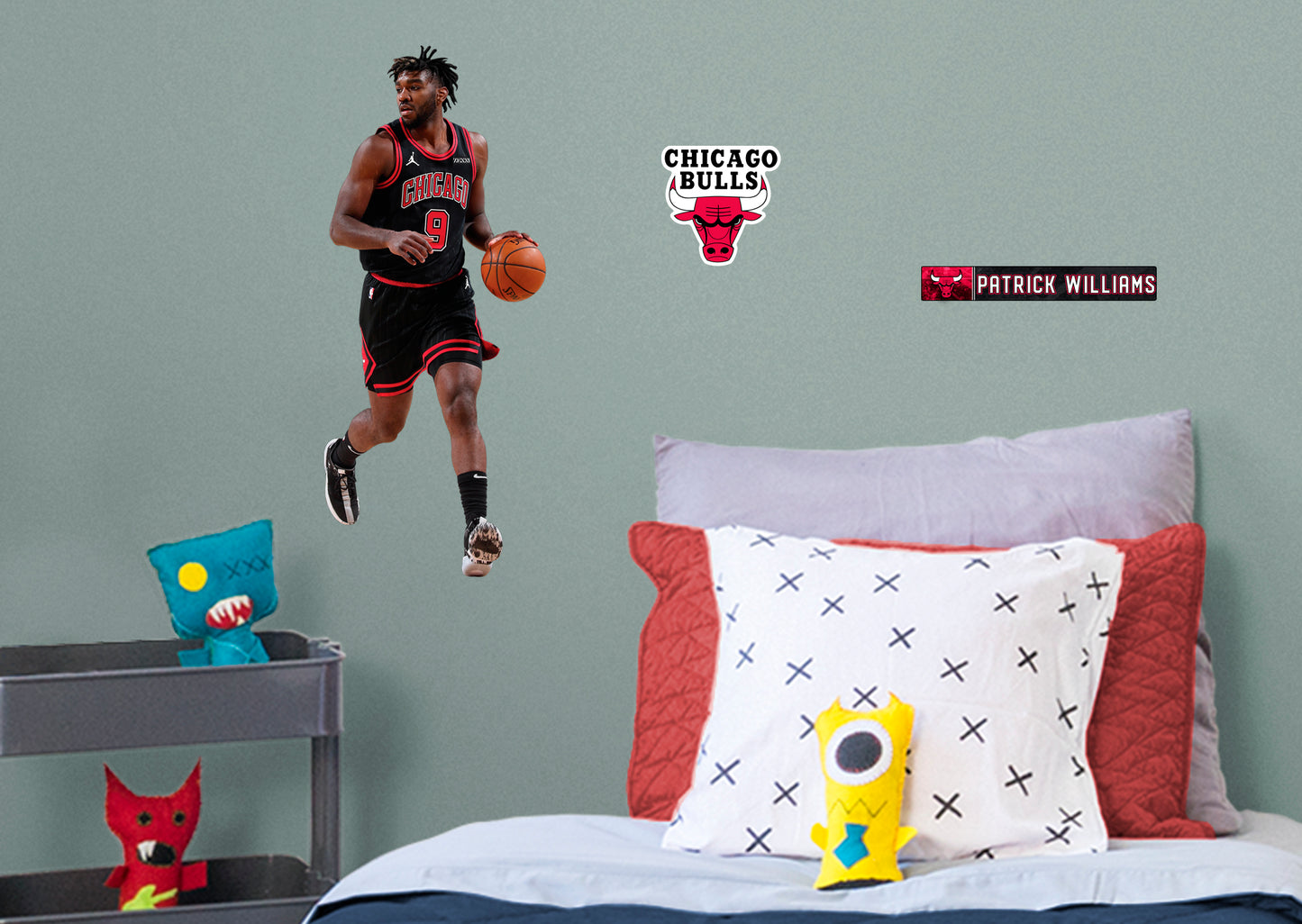 Chicago Bulls: Patrick Williams         - Officially Licensed NBA Removable Wall   Adhesive Decal