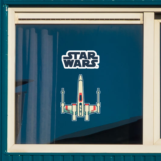 Star Wars: X-Wing Window Clings - Officially Licensed Disney Removable Window Static Decal