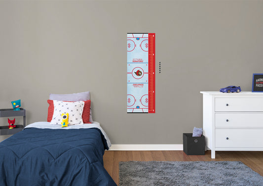 Ottawa Senators  Rink Growth Chart  - Officially Licensed NHL Removable Wall Decal