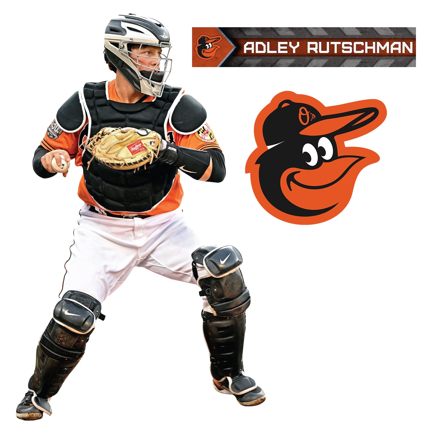 Baltimore Orioles: Adley Rutschman 2022 Catcher - Officially Licensed