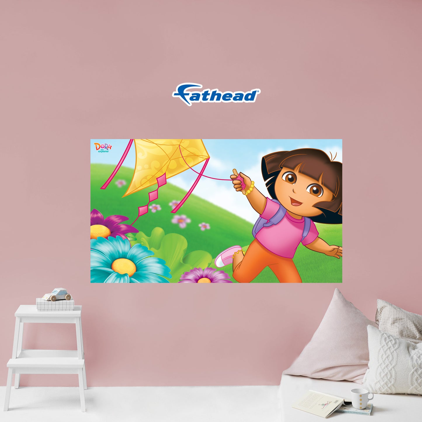 Dora the Explorer: Dora with Kite Poster - Officially Licensed Nickelodeon Removable Adhesive Decal