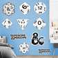 Dungeons & Dragons: Logo & Dice Collection - Officially Licensed Hasbro Removable Adhesive Decal