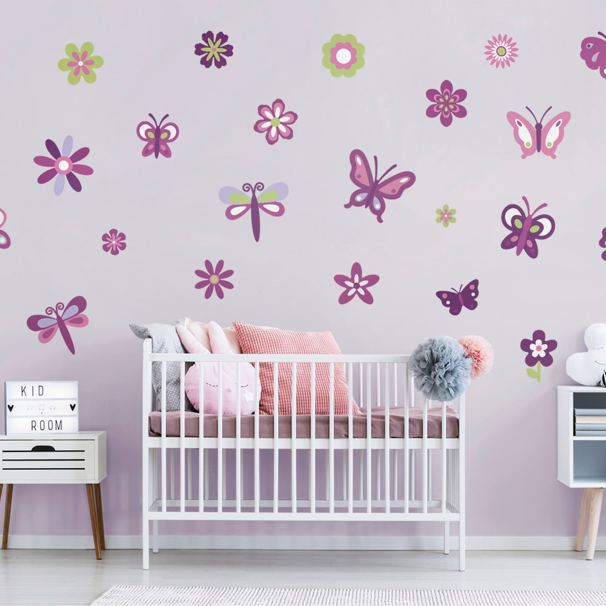 Curious George Butterflies Wall Sticker - Themed Wall Art