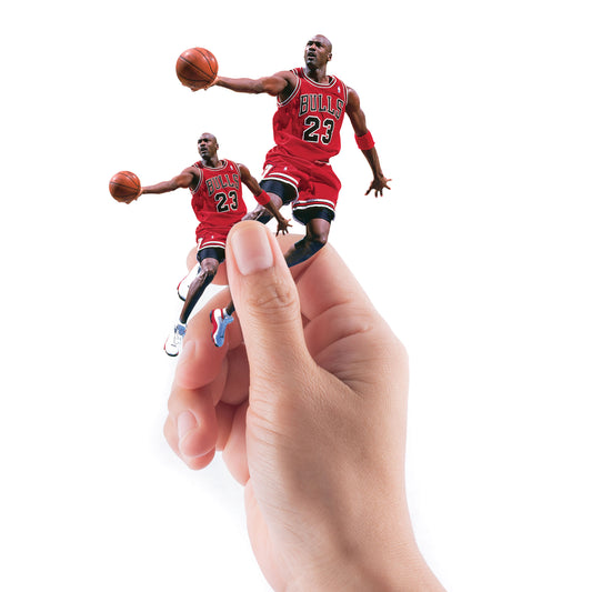 Sheet of 5 -Chicago Bulls: Michael Jordan  Scoring MINIS        - Officially Licensed NBA Removable    Adhesive Decal