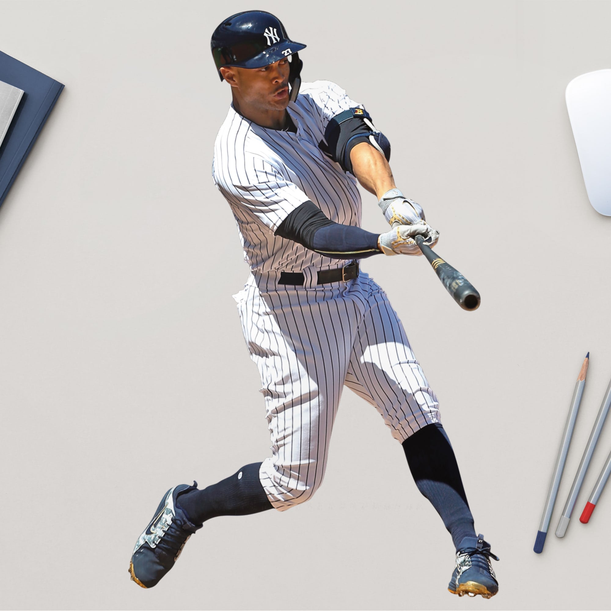 New York Yankees: Giancarlo Stanton 2021 GameStar - MLB Removable Wall Adhesive Wall Decal Giant 36W x 48H