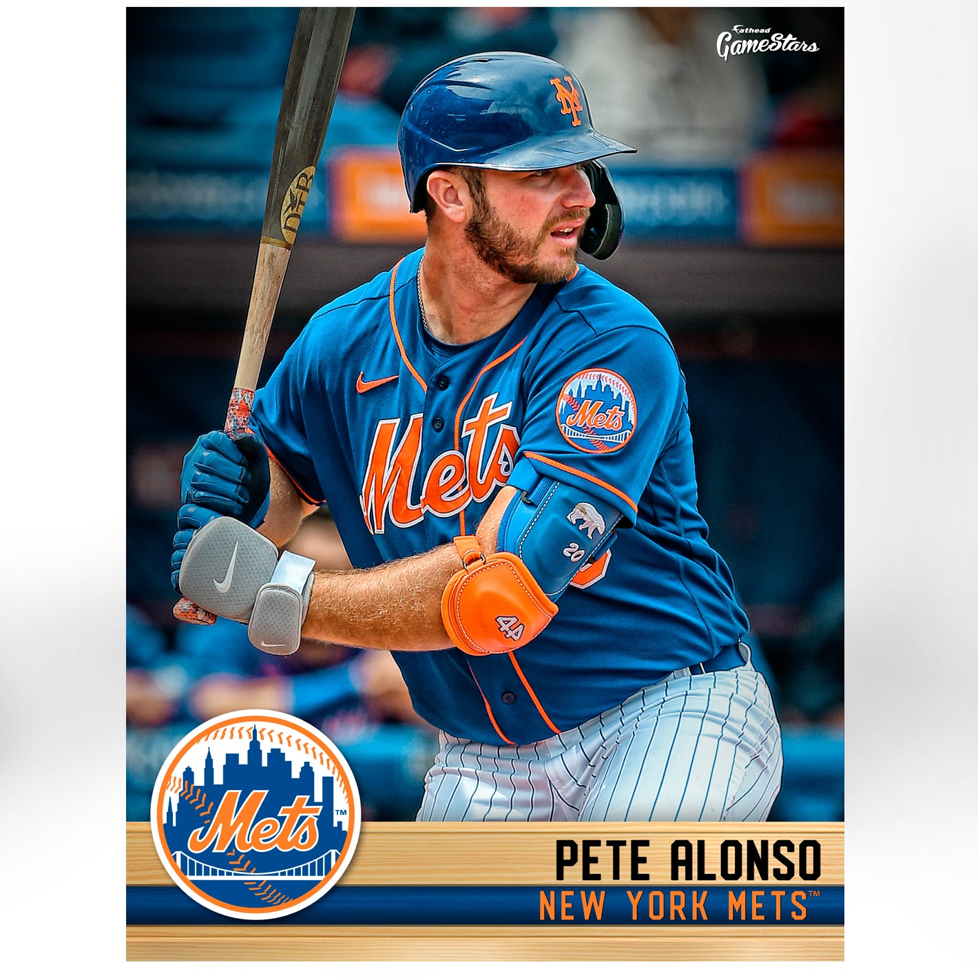 New York Mets: Pete Alonso 2021 GameStar - MLB Removable Wall Adhesive Wall Decal Large