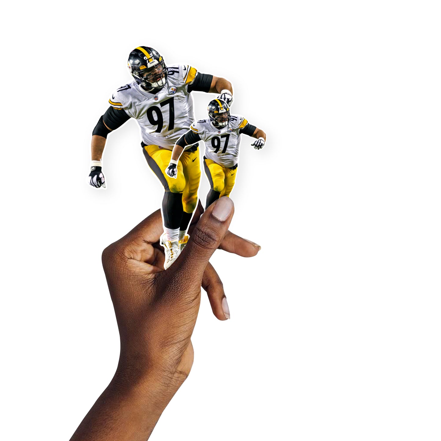 Pittsburgh Steelers: Cameron Heyward  Minis        - Officially Licensed NFL Removable     Adhesive Decal