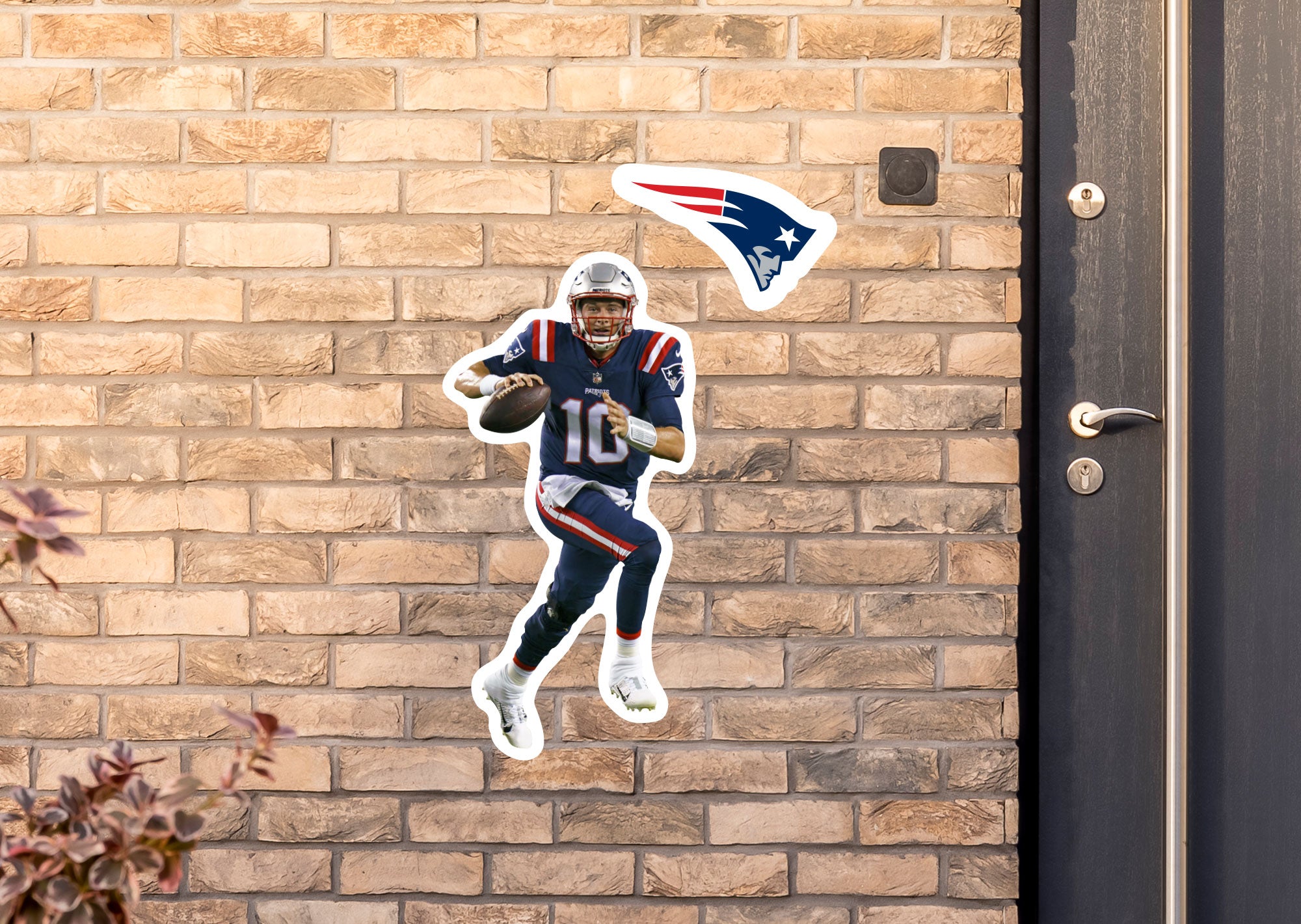 Fathead Mac Jones New England Patriots Alumigraphic Outdoor Die-Cut Decal