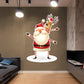 Christmas: Santa and Rudolph Die-Cut Character - Removable Adhesive Decal