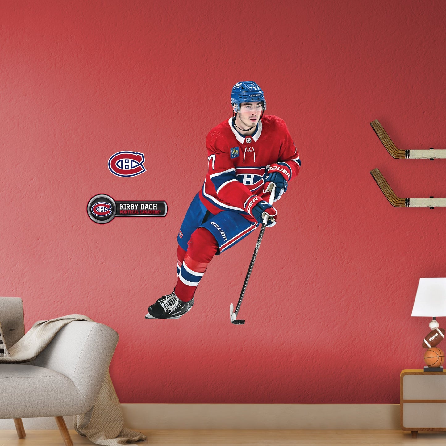 Montreal Canadiens: Kirby Dach - Officially Licensed NHL Removable Adhesive Decal