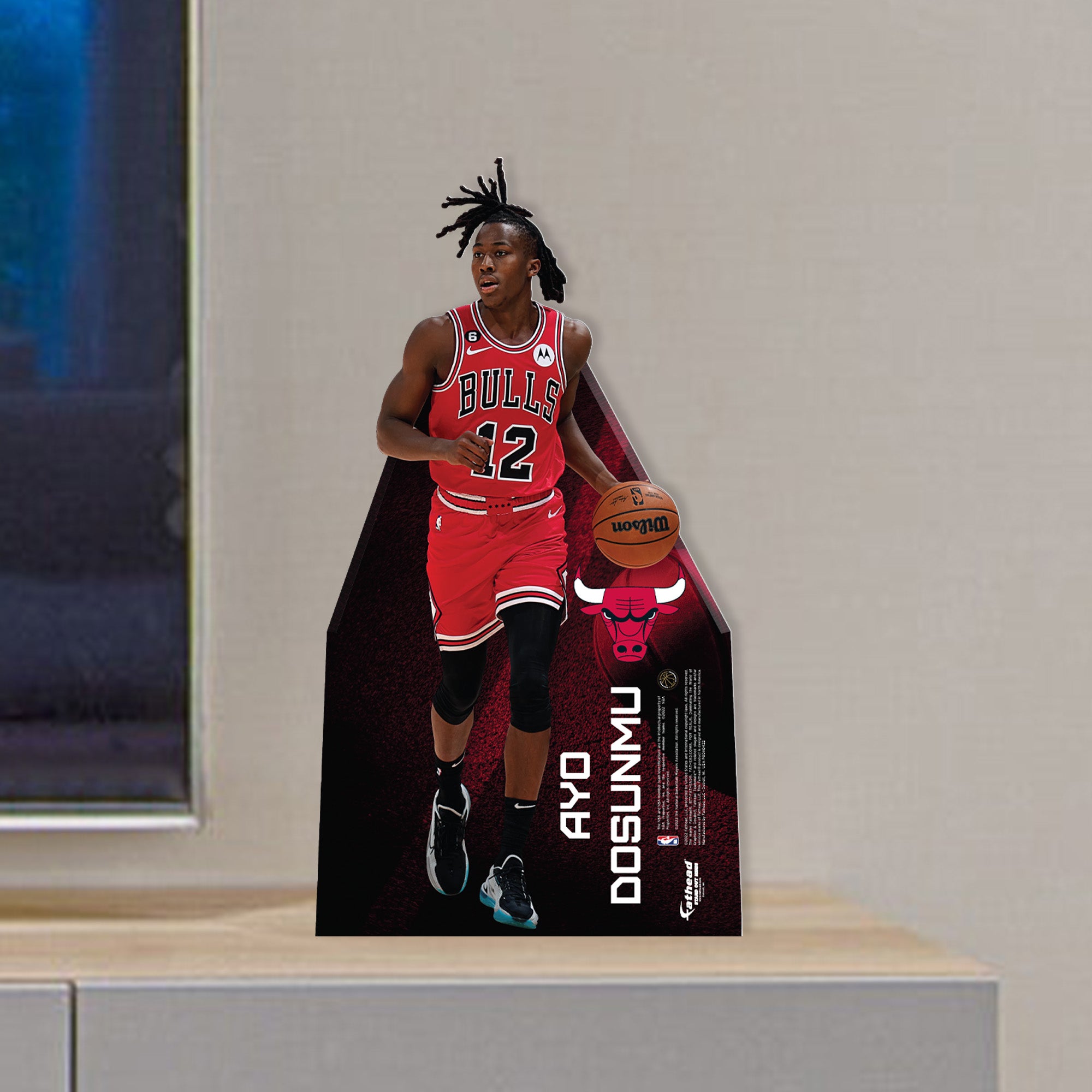 Chicago Bulls: Ayo Dosunmu 2022 Mini Cardstock Cutout - Officially