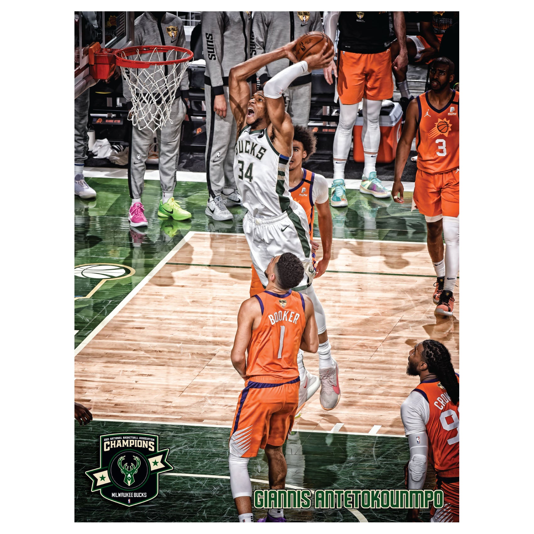 Plakat Giannis Antetokounmpo Milwaukee Bucks NBA (PHU ATRAM
