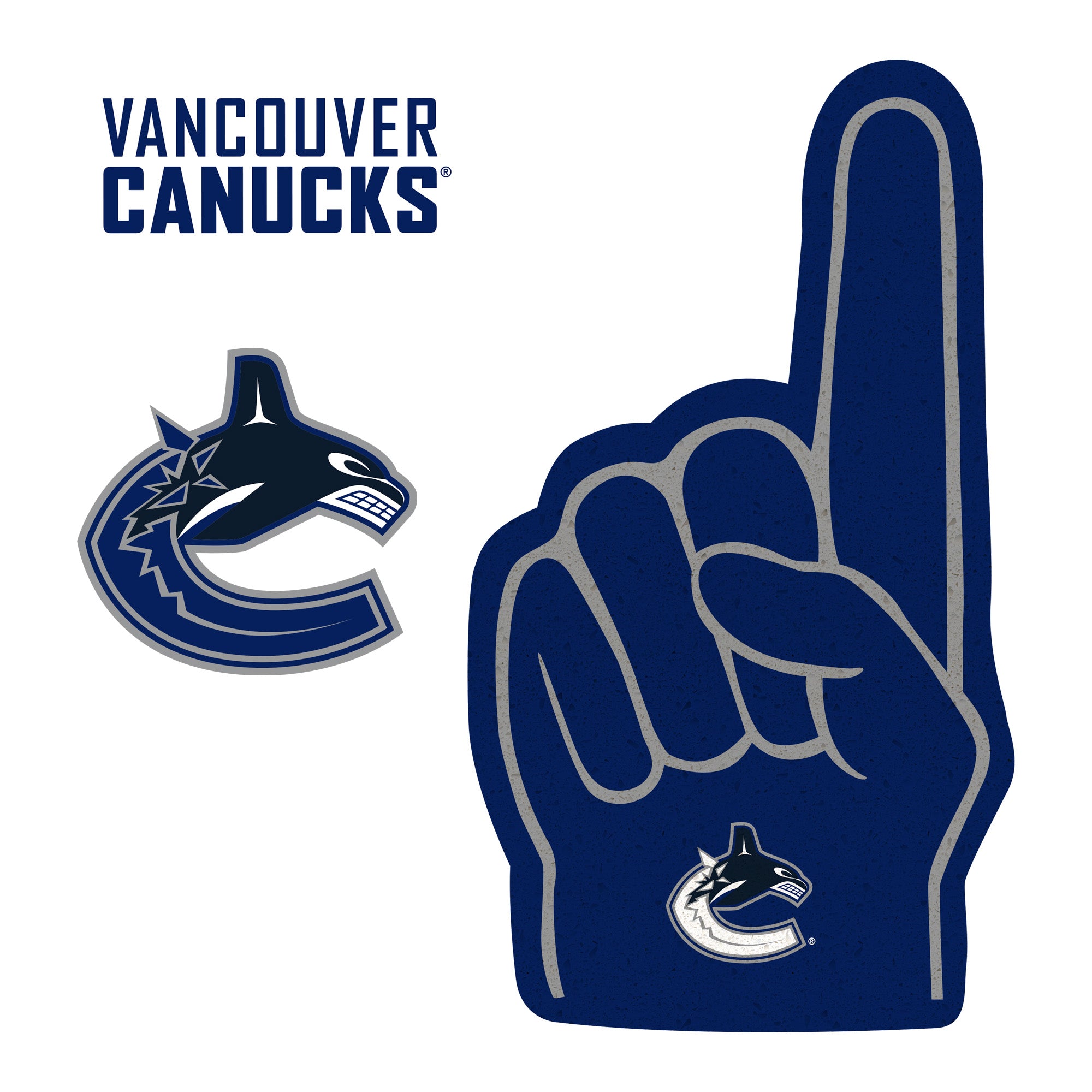 Vancouver Canucks: 2022 Foam Finger - Officially Licensed NHL Removable  Adhesive Decal