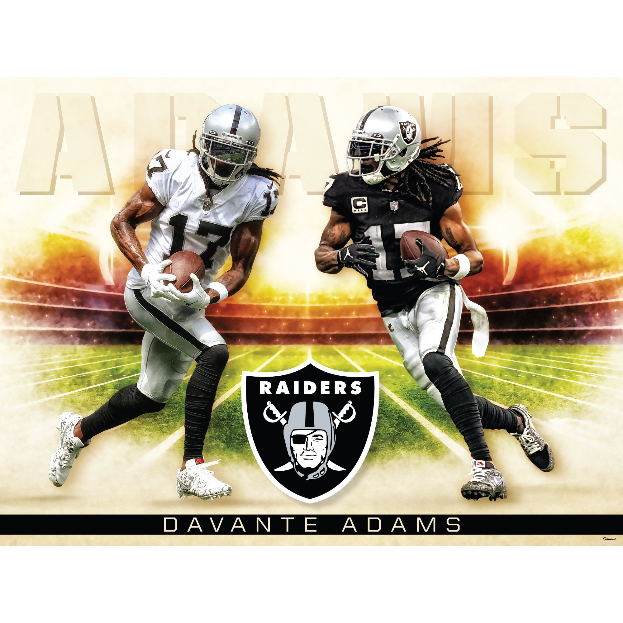 Las Vegas Raiders: Davante Adams 2023 Icon Poster - Officially License