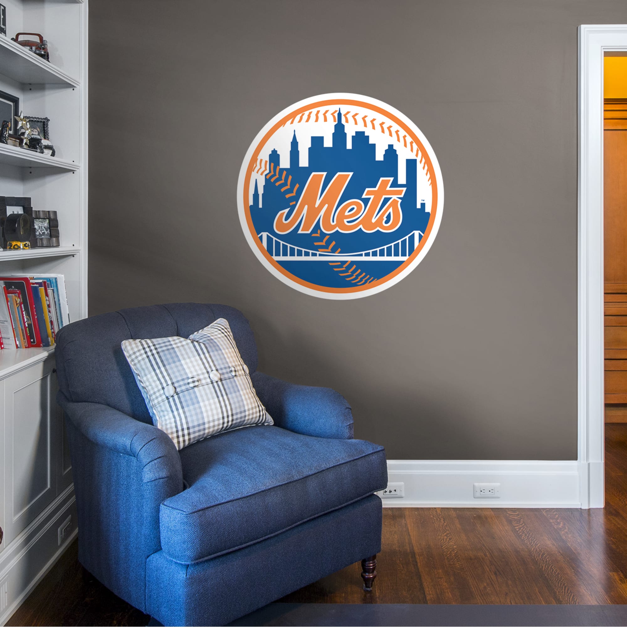 New York Mets Decal 10in x 3in