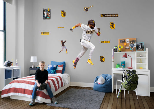 San Diego Padres: Fernando Tatis Jr.  Speed        - Officially Licensed MLB Removable Wall   Adhesive Decal