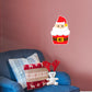 Christmas: Santa Cupcake Icon - Removable Adhesive Decal