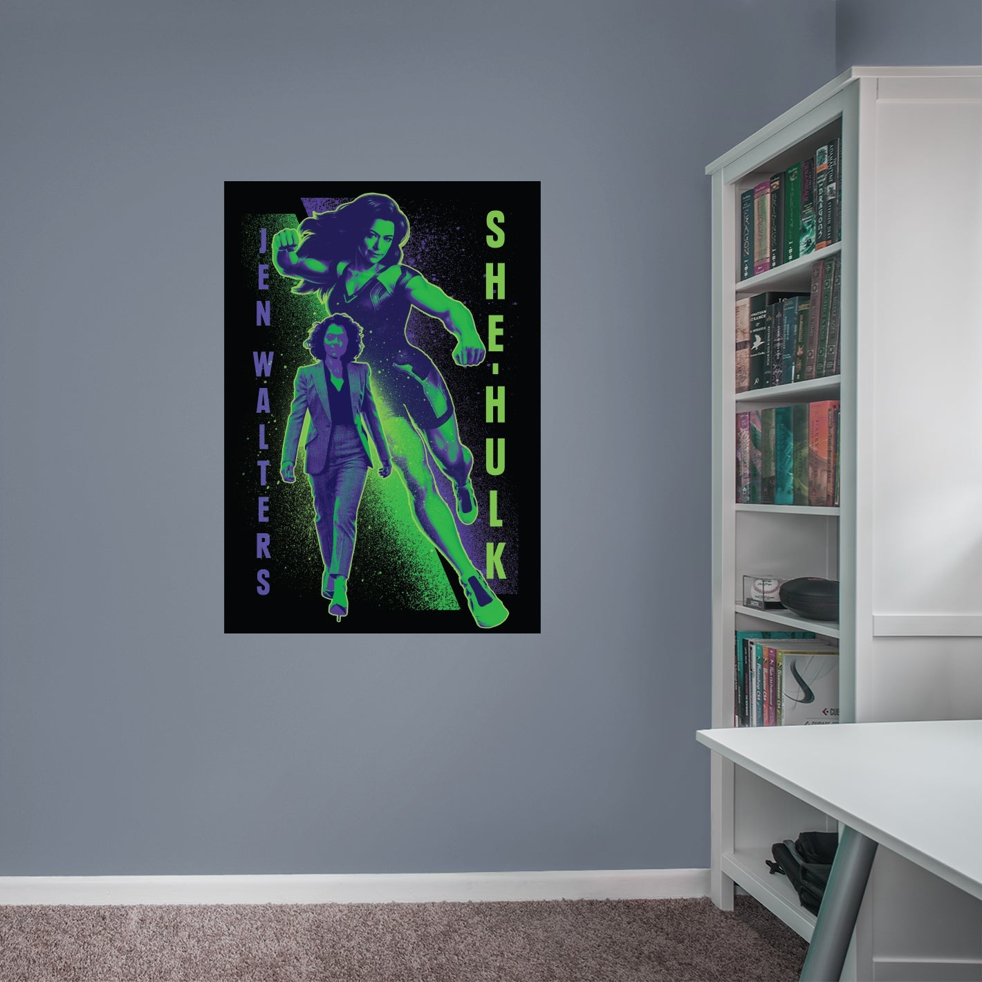 She-Hulk: She-Hulk Alter Ego Mural - Officially Licensed Marvel Removable Adhesive Decal
