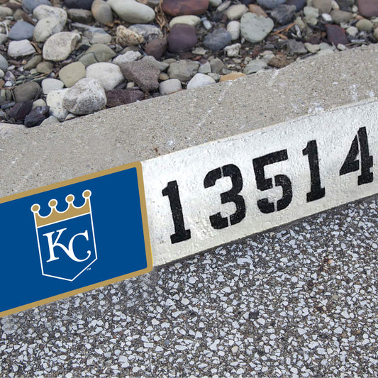 Kansas City Royals: Address Block Logo - Officially Licensed MLB Outdoor Graphic