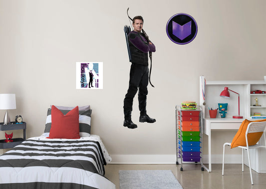 Hawkeye Series: Hawkeye RealBig        - Officially Licensed Marvel Removable Wall   Adhesive Decal