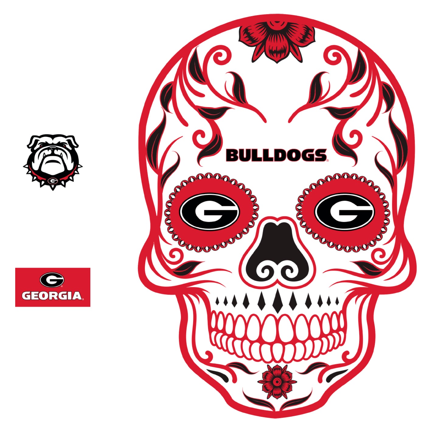 Georgia Bulldogs G Logo Vinyl Decal / Sticker 5 Sizes!!!