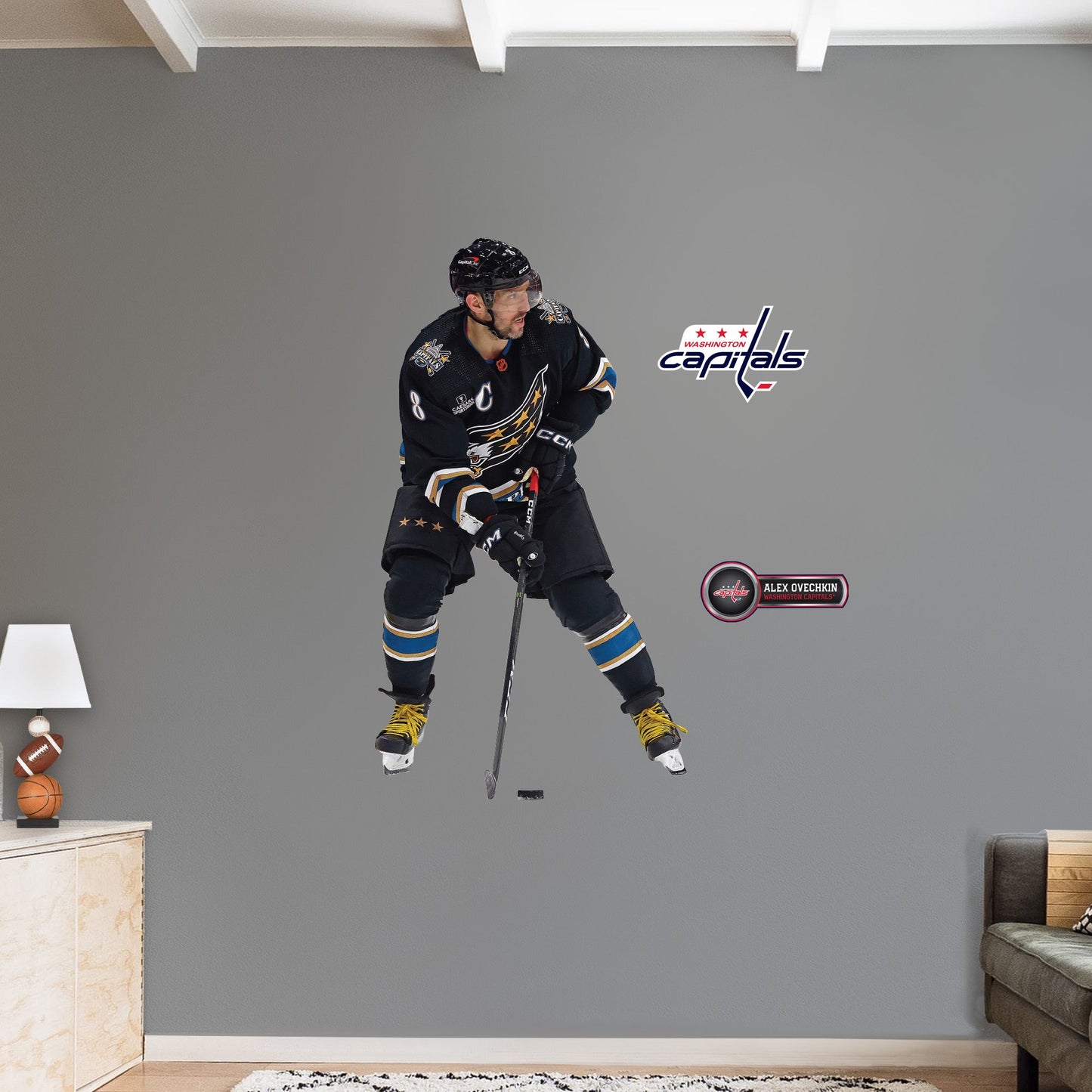 Washington Capitals: Alex Ovechkin - Officially Licensed NHL Removable Adhesive Decal