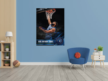 Minnesota Timberwolves: Karl-Anthony Towns Poster - Officially Licensed NBA Removable Adhesive Decal