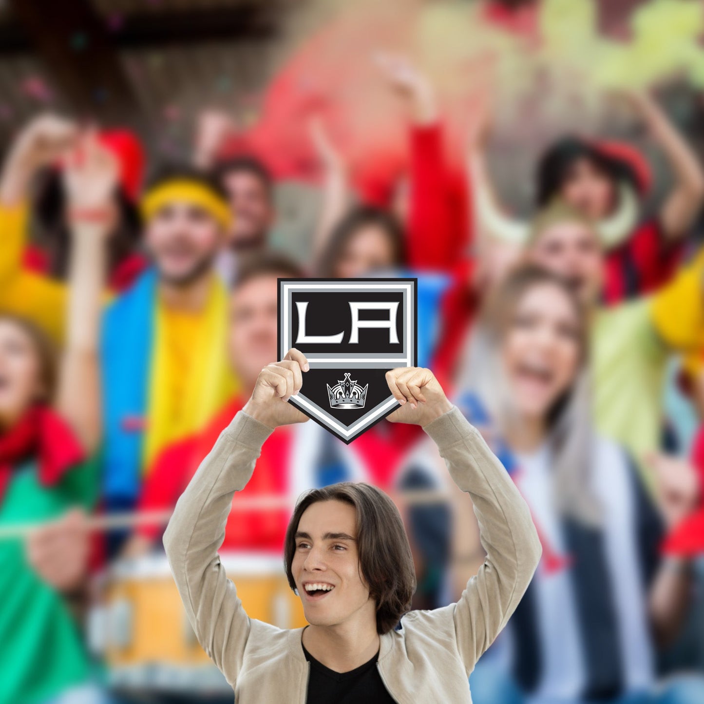 Los Angeles Kings:   Logo   Foam Core Cutout  - Officially Licensed NHL    Big Head