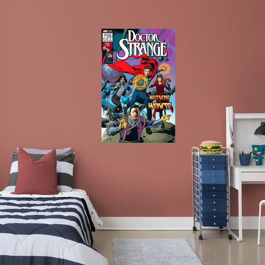 Doctor Strange 2: In the Multiverse of Madness: Doctor Strange in the Multiverse of Madness Comic Poster - Officially Licensed Marvel Removable Adhesive Decal