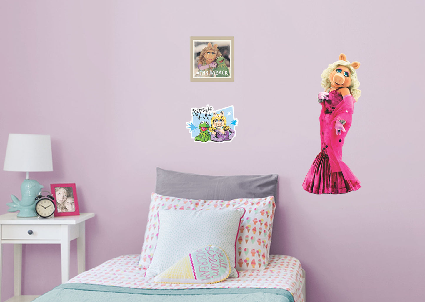 The Muppets: Miss Piggy RealBig        - Officially Licensed Disney Removable Wall   Adhesive Decal