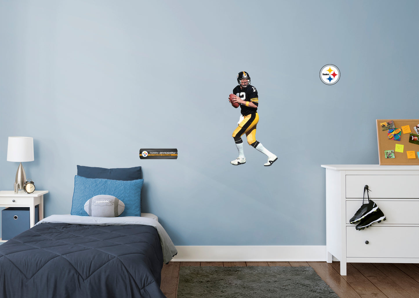 Pittsburgh Steelers: Terry Bradshaw  Legend        - Officially Licensed NFL Removable Wall   Adhesive Decal