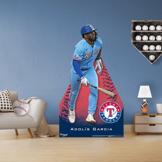 Texas Rangers: Adol√≠s Garcia Life-Size Foam Core Cutout - Officially Licensed MLB Stand Out