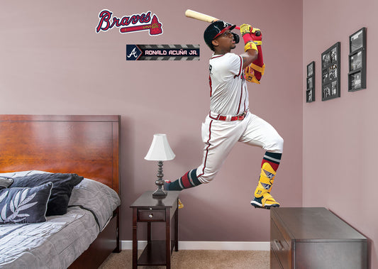 Atlanta Braves: Ronald AcuÃ±a Jr.         - Officially Licensed MLB Removable Wall   Adhesive Decal