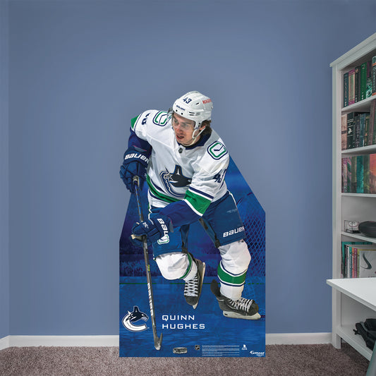 Vancouver Canucks: Quinn Hughes Life-Size Foam Core Cutout - Officially Licensed NHL Stand Out