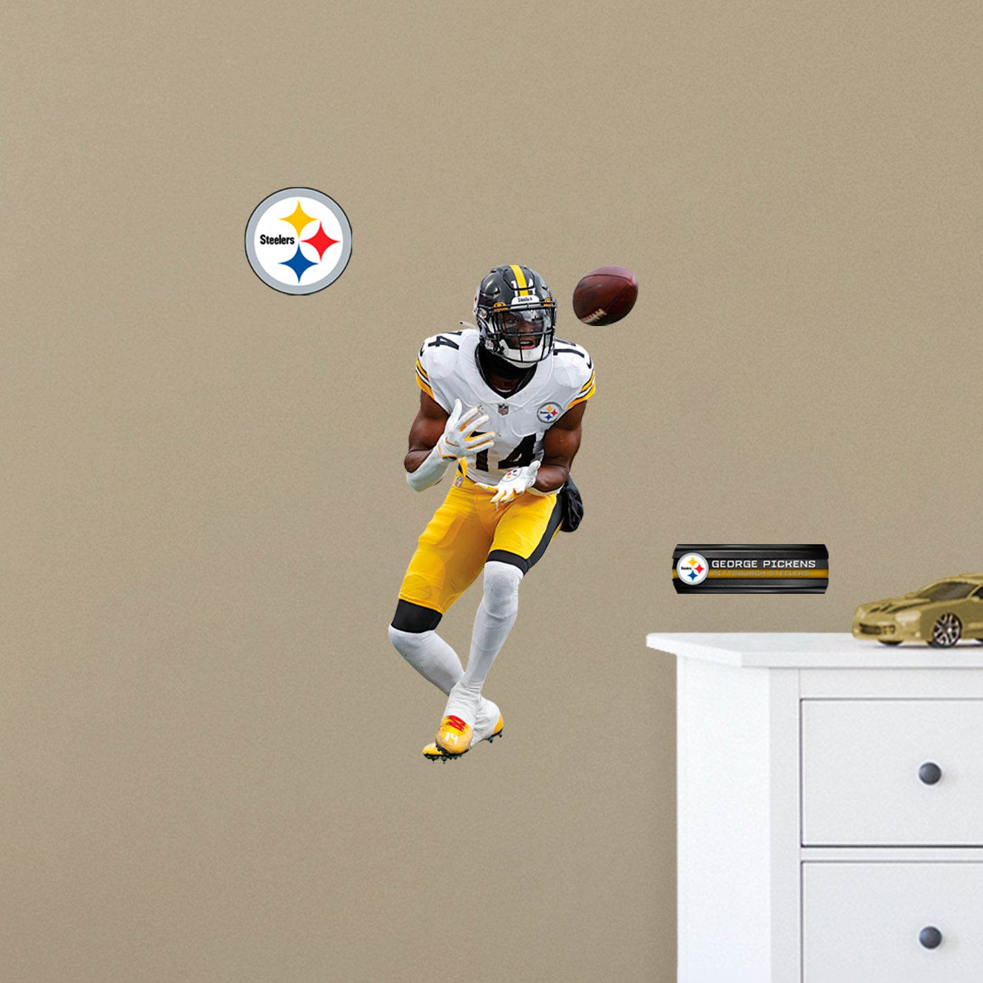 Pittsburgh Steelers: George Pickens  Catch        - Officially Licensed NFL Removable     Adhesive Decal