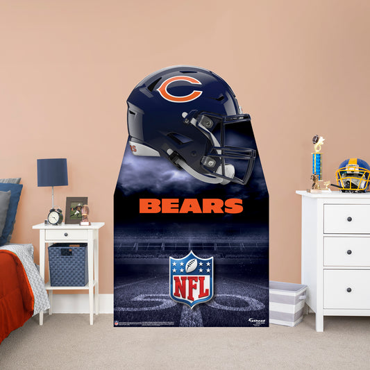 Chicago Bears:   Helmet  Life-Size   Foam Core Cutout  - Officially Licensed NFL    Stand Out
