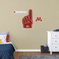Minnesota Golden Gophers:    Foam Finger        - Officially Licensed NCAA Removable     Adhesive Decal