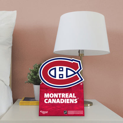 Montreal Canadiens:   Logo  Mini   Cardstock Cutout  - Officially Licensed NHL    Stand Out
