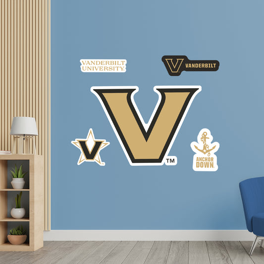 Vanderbilt Commodores: Logo - Officially Licensed NCAA Removable Adhesive Decal