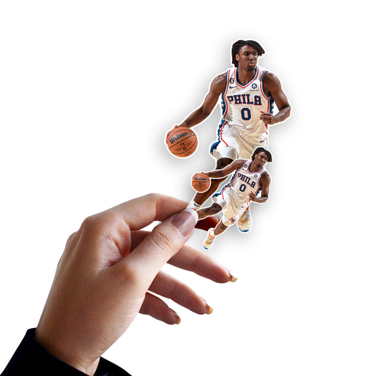 Philadelphia 76ers: Tyrese Maxey Minis - Officially Licensed NBA Removable Adhesive Decal