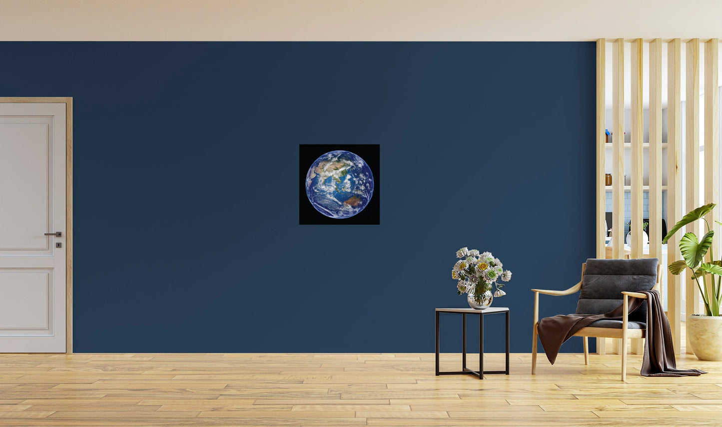 Planets: Earth Mural        -   Removable     Adhesive Decal
