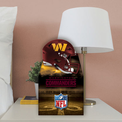 Washington Commanders:   Helmet  Mini   Cardstock Cutout  - Officially Licensed NFL    Stand Out