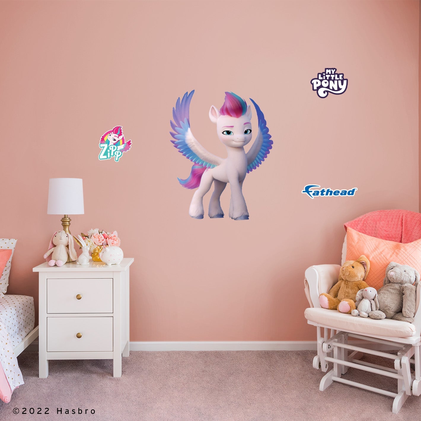 My Little Pony Movie 2: Zip RealBig - Officially Licensed Hasbro Removable Adhesive Decal