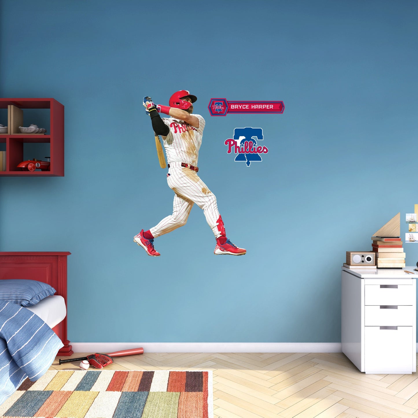 Philadelphia Phillies: Bryce Harper         - Officially Licensed MLB Removable     Adhesive Decal