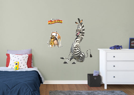 Madagascar Marty RealBig        - Officially Licensed NBC Universal Removable Wall   Adhesive Decal