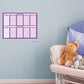 Chart:  Purple Routine Chart Dry Erase        -   Removable     Adhesive Decal