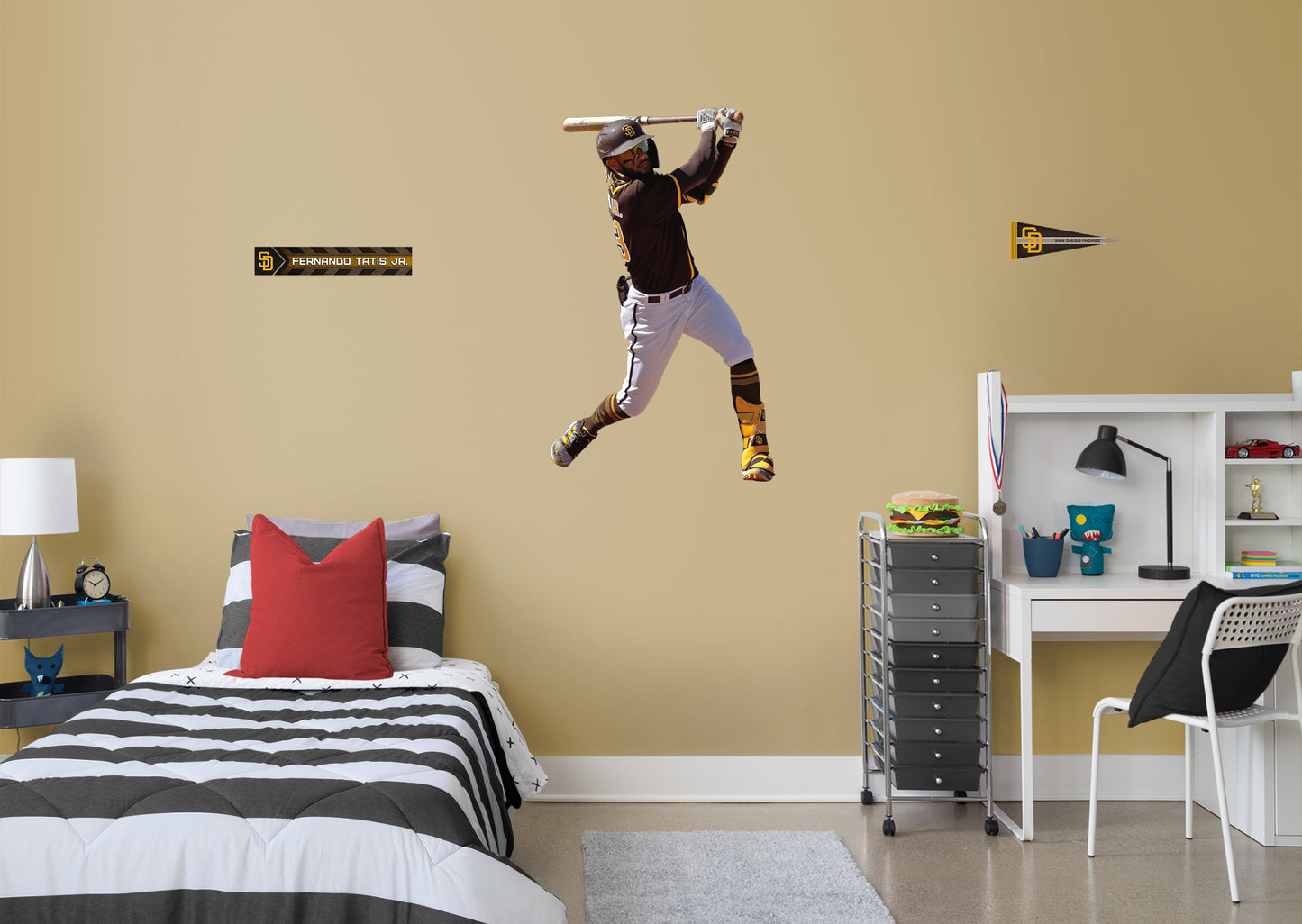 San Diego Padres Fernando Tatis Jr.         - Officially Licensed MLB Removable Wall   Adhesive Decal