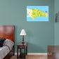 Maps of North America: Dominican Republic Mural        -   Removable Wall   Adhesive Decal