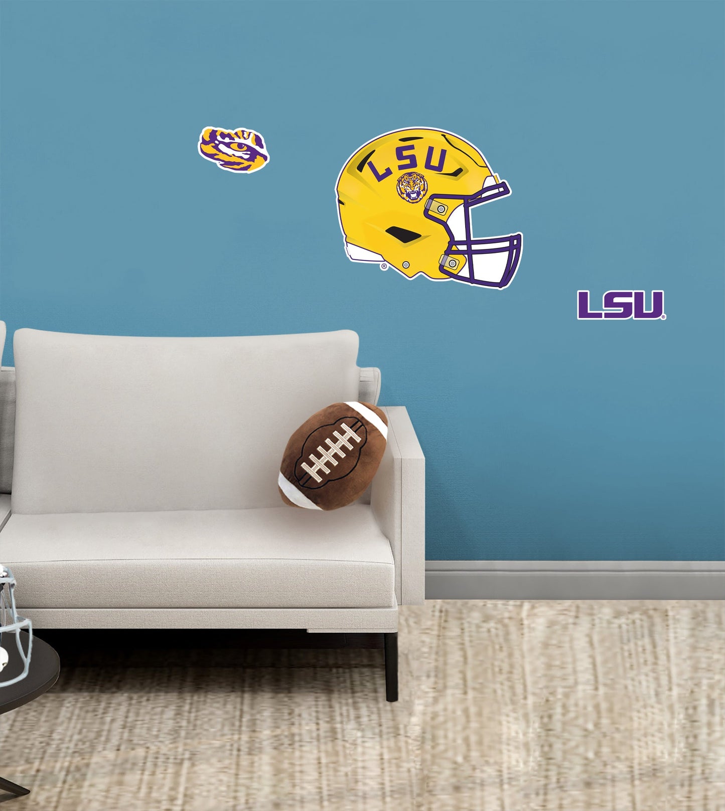 LSU Tigers: Helmet Art - Officially Licensed NCAA Removable Adhesive Decal
